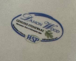 Damon Wood Stoneware – Ivy & Stripe Dinnerware by WSP