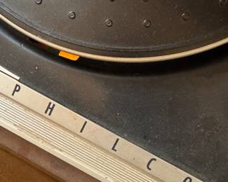 Vintage Philco Stereo Console with Record Player and AM/FM Radio"