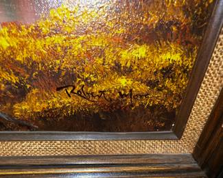 Oil on Canvas signed Robert More