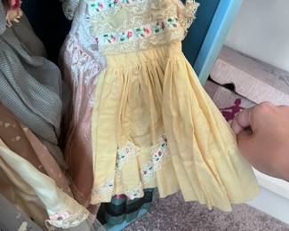 Antique doll dresses
