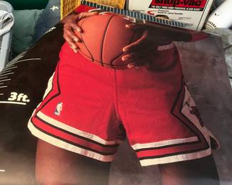 Michael Jordan double sided life size poster 3 parts