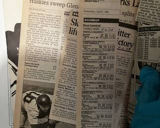 Vintage newspaper and magazines Sports Illustration etc