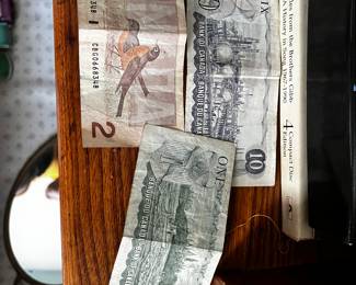 vintage money paper