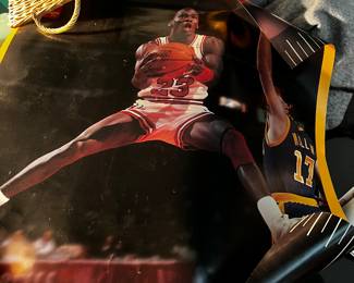 Michael Jordan double sided life size poster 3 parts