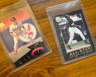 Baseball Cards – Chad Curtis All-Rookie & Frank Thomas All-Star Collector’s Items