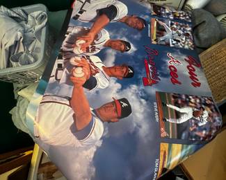 Poster Four Aces Braves Greg Maddux, Steve Avery, Tom Glavine, John Smoltz