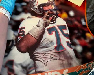 Poster Dophins 75 signed