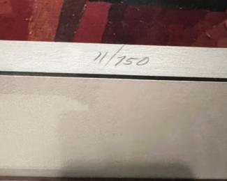 LE 11/750 Lithograph signed Diane Woodruff