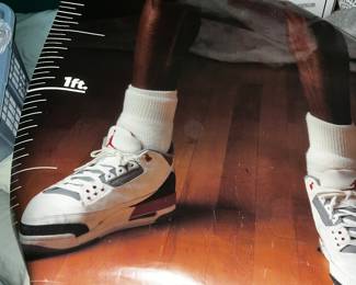Michael Jordan double sided life size poster 3 parts