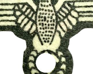 WWII German Army EM/NCO Breast Eagle - Late War Printed Felt Version