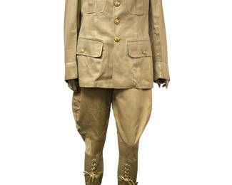 POST-WWII US ARMY OFFICER'S KHAKI UNIFORM - 13TH INFANTRY REGIMENT "FIRST AT VICKSBURG"