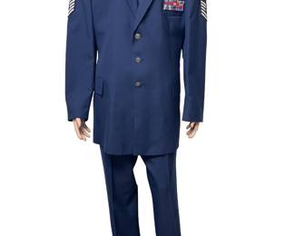 Vintage 1990s USAF Service Dress Uniform, Master Sergeant, McPeak Jacket, Vietnam Era Ribbons