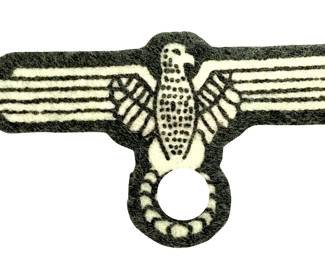 WWII German Army EM/NCO Breast Eagle - Late War Printed Felt Version