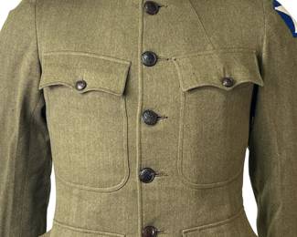 WWI US Army Officer's Tunic - 2nd "Indianhead" Division & 3rd Infantry Regiment - Kahn Tailored Service Coat