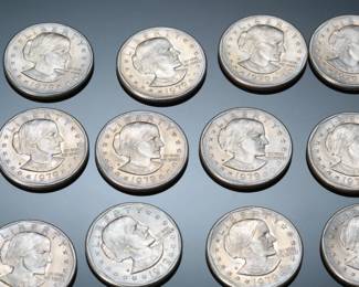 Lot of 15 US 1 Dollar Susan B. Anthony Coins