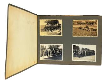 WWII German Soldier Photo Album - 156 Photos - BATTLE OF FRANCE 1940 - Guise, Soissons, Downed Potez 63-11 Aircraft