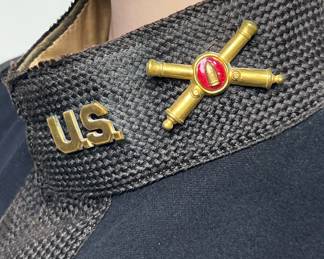 WWI Era Officer's Full Dress Uniform Jacket - Named Coast Artillery Major H.A. McCune Military