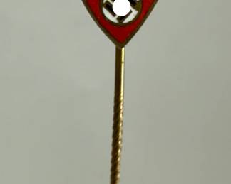1933 German SA Rally Badge Stick Pin - Hessen-Nassau at Bad Nauheim by Assmann
