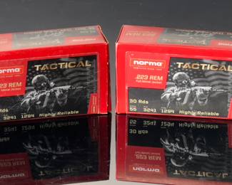 Lot of 3 Boxes .223 Ammunition 80 rounds Norma Tactical 223 Texas Ammo