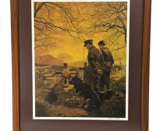 James Dietz "Gone West" Signed & Numbered WWI Aviation Art Print 264/1000, Royal Flying Corps