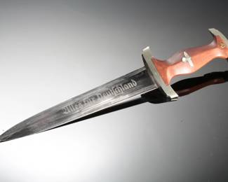 Early-Production WWII German SA Model 1933 Dagger by Gebrüder Heller with Thüringen (Th) Gau Stamp
