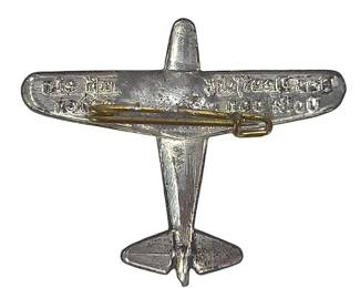 German Third Reich "Nation of Aviators" Airplane Tinnie with Hermann Göring Quote, c. 1933