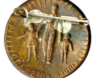 1934 German "Kinder aufs Land" Tinnie - Early Third Reich Propaganda & Charity Badge