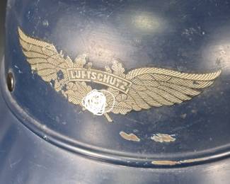 WWII German M38 Luftschutz Gladiator Helmet - Maker Marked RL2-39/20 Domeyer - Size 57