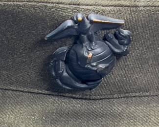 Vintage 1950s-60s Era USMC Marine Corps Enlisted Service Cap Barracks Cover