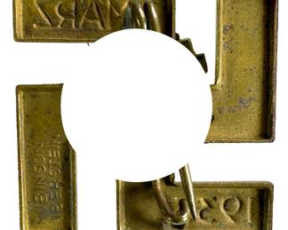 1935 German Saar Plebiscite Tinnie - "Heimkehr ins Reich" Propaganda Badge by Robinson