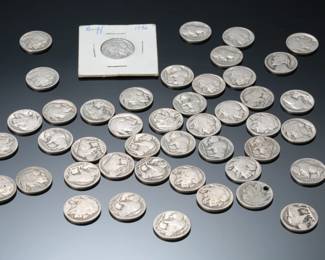 Lot of 45 US Buffalo Nickel Coins