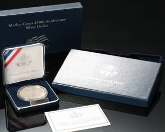 #2 2005 Marine Corps 230th Anniversary PROOF Uncirculated Silver Dollar Coin