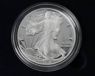 #5 2019-S American Eagle One Ounce Silver Proof Coin 19EM San Francisco Mint