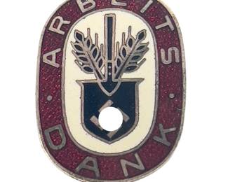 German Third Reich "Arbeitsdank" RAD Supporter's Enameled Pin