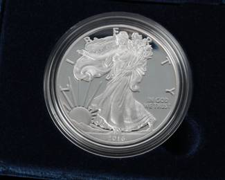 #4 2016-W American Eagle One Ounce Silver Proof Coin West Point Mint