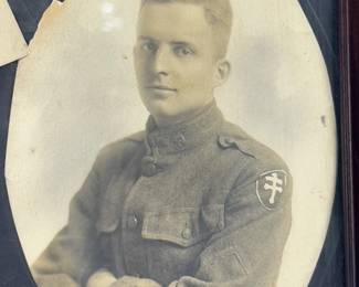 WWI AEF Soldier's Letters & Photo Grouping, 79th Division "Cross of Lorraine," Meuse-Argonne Offensive & Vivid Armistice Account, 1918-1919