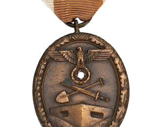 German WWII West Wall Medal - Siegfried Line - Deutsches Schutzwall-Ehrenzeichen