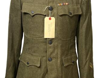 WWI US Army of Occupation M1917 Tunic - Third Army Patch - Signal Corps - Battle Star