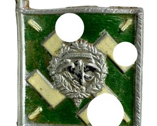 German WWII Third Reich WHW Tinnie - Regiment General Göring Flag Pin - Luftwaffe