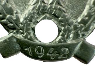 1942 German Party Tinnie - Gautag Thüringen - Maker Marked G.B. 5