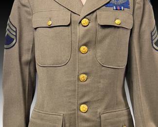 WWII US Army Air Corps Officer's Service Coat - 1940 Dated Military Uniform
