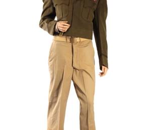 WWII US Army Air Force 5th Army uniform Ike Jacket Shirt Pants Military Uniform