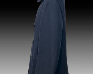 Vintage US Navy Issue Wool Peacoat - Named