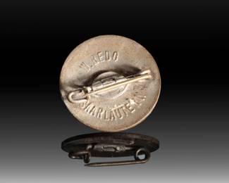 WWII German DVG Gau Westmark (Lorraine) Supporter's Pin by W. Redo