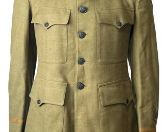 WWI US Army Officer's Tunic - Captain, 343rd Field Artillery, 90th Div, IV Corps AEF - All Original Insignia