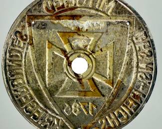 German WWII Veterans (NS-Reichskriegerbund) Membership Plaque