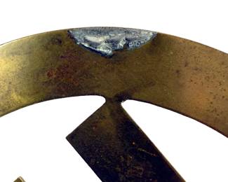 Large German Third Reich Era Brass Podium / Architectural Emblem