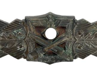 WWII German Close Combat Clasp in Bronze - Peekhaus Design - Maker Marked AGMuK Gablonz