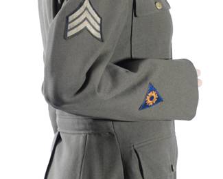 WWII US Army Air Forces "Class A" Service Coat - 1942 Dated Technician Fifth Grade Uniform - Frank G. Kagny - Original AAF Patches