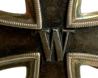 WWI German Iron Cross 1st Class - D.R.G.M. Patent Screw-Back in 800 Silver